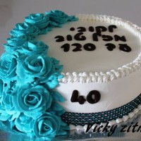עוגת זילוף לגיל 40