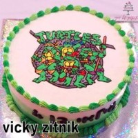 עוגת זילוף צבי הנינג'ה
